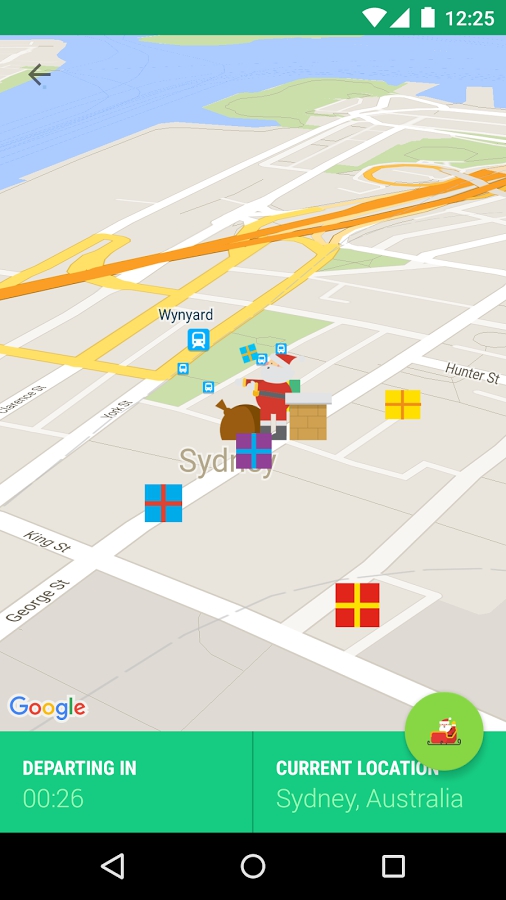 Google Santa Tracker app