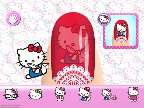 Hello Kitty美甲沙��