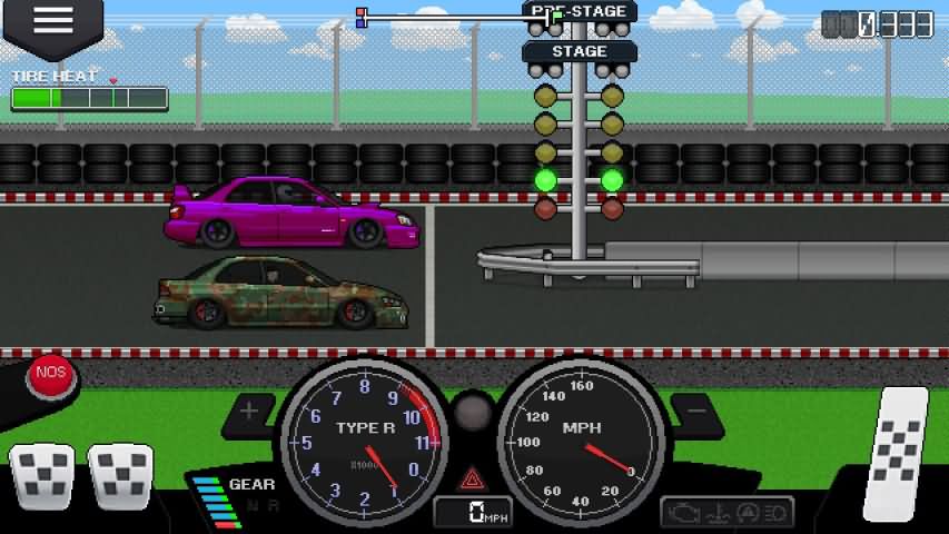 像素��手�o限金�虐�(Pixel Car Racer)