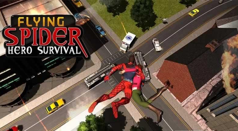 ֩ԮӢ3D(Flying Spider Hero Survival)