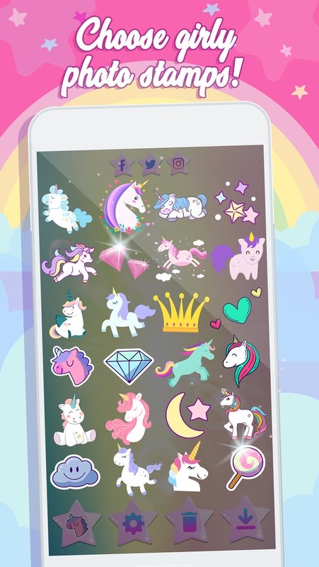 Ƭֽ(Unicorn Stickers)